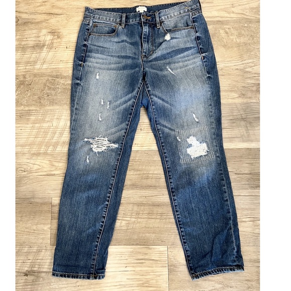 J Crew Distressed Boyfriend Jean - Picture 2 of 6